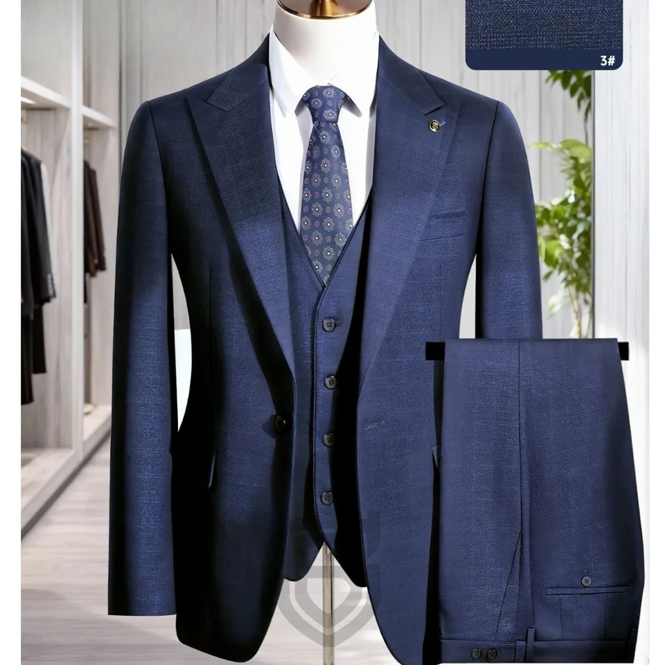 Exective Checked 3pcs Suits