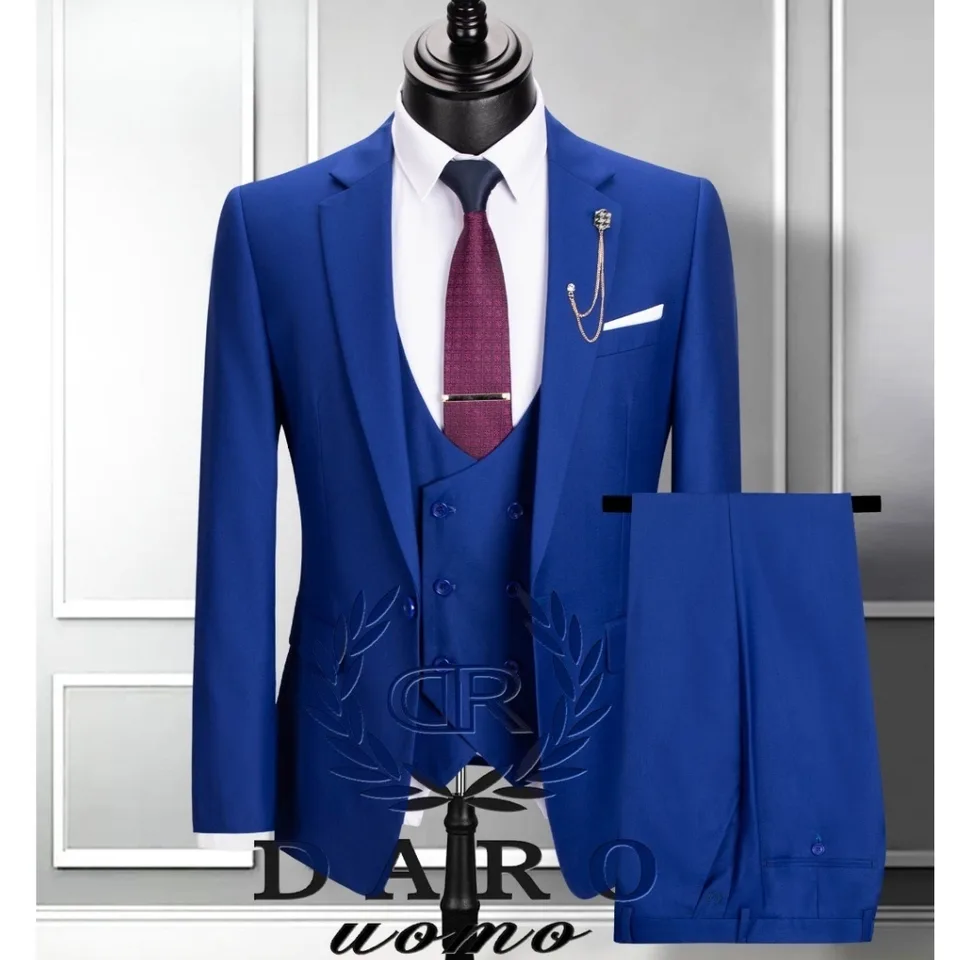 Royal Blue 3pcs Suit