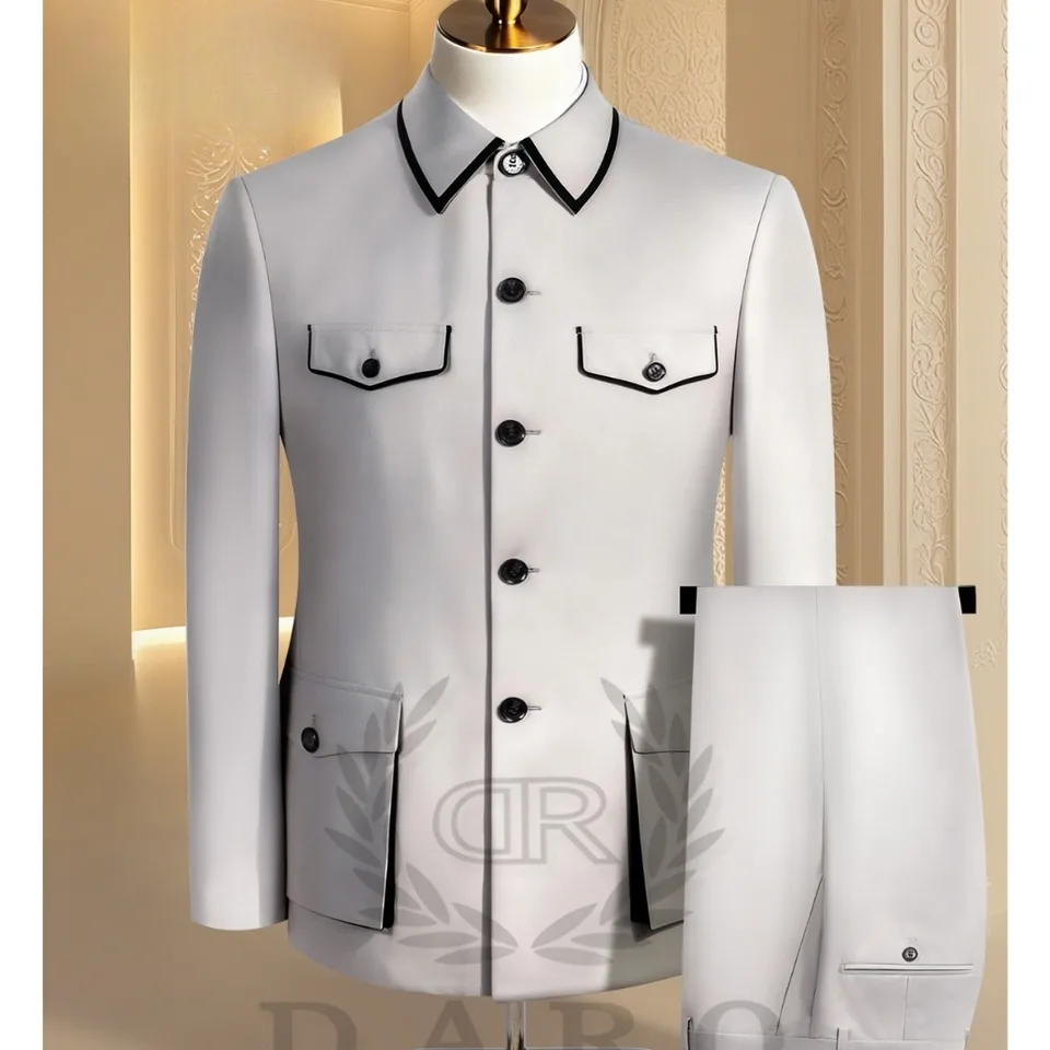 Black Design Safari Suit